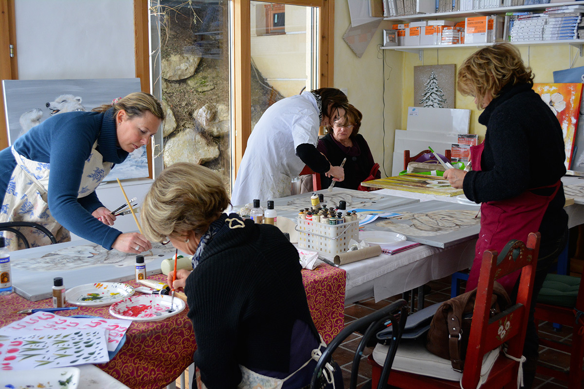 Atelier peinture à Domancy